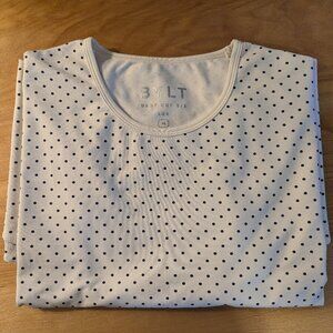 BYLT Drop Cut Lux White/Black Dots